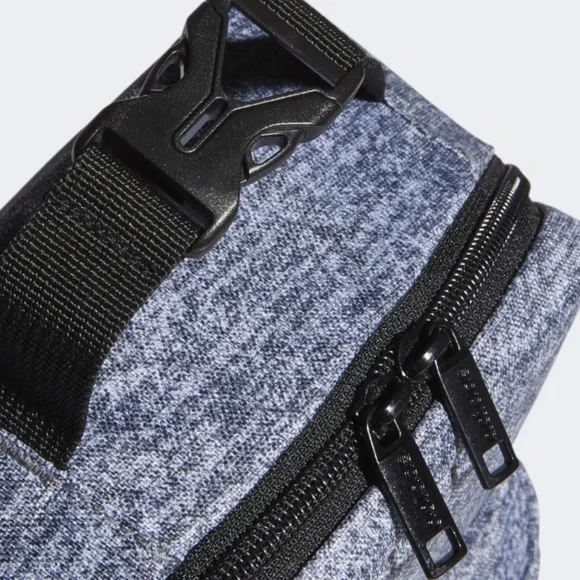 Adidas Lunch Bag Gray Santiago Black Stripes Logo Insulated Soft Cooler NWT - Picture 5 of 6